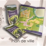Plan de ville - Dépliant - Flyer - Prospectus - Création graphique - Communication tout support - Imprimerie - Millau Aveyron