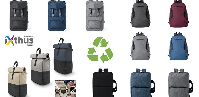 Découvrez nos sacs à dos en tissu recyclé : une démarche éco-responsable au service de votre communication !